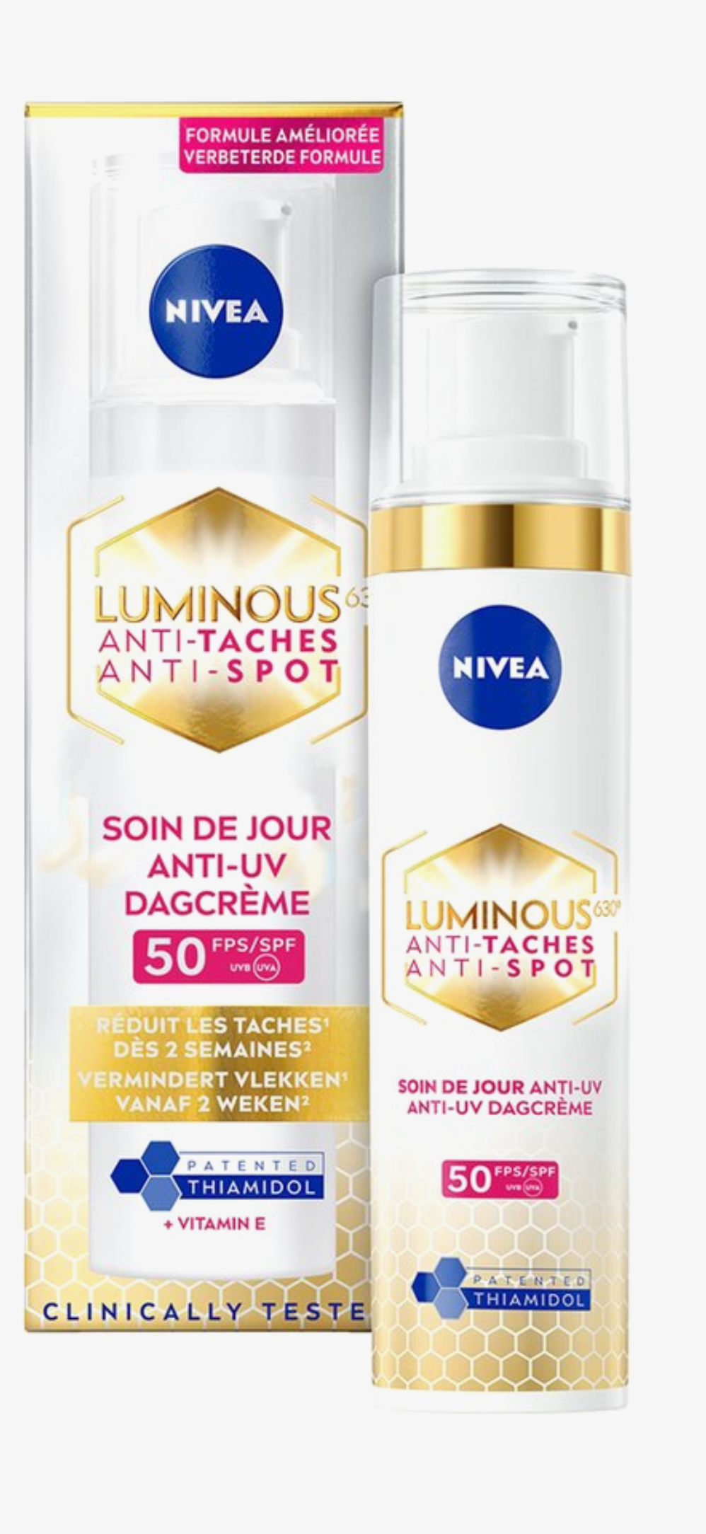 3 x NIVEA Cellular LUMINOUS630 Anti- - Anti-Pigment Vlekken- SPF 50 - 40 ml