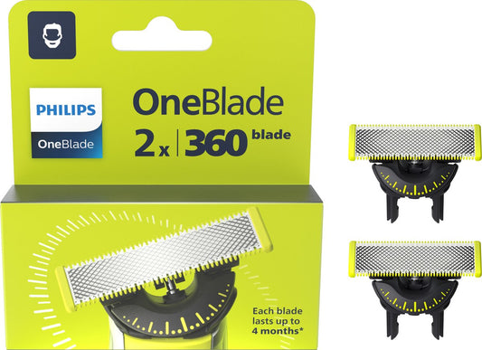 Philips OneBlade 360 Blade - Vervangmesjes - 2 stuks - QP420/50
