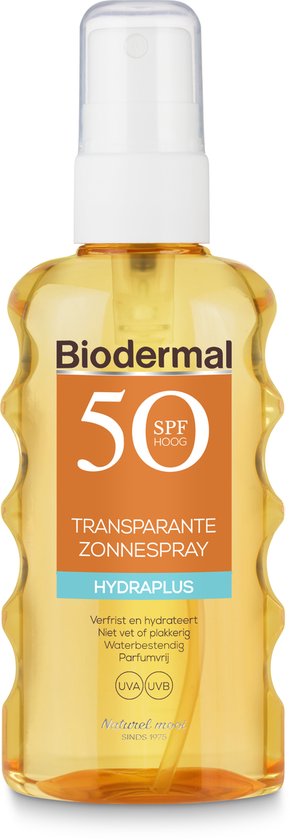 Biodermal Zonnebrand - Hydraplus - zonnebrand spray SPF 50 - 175ml
