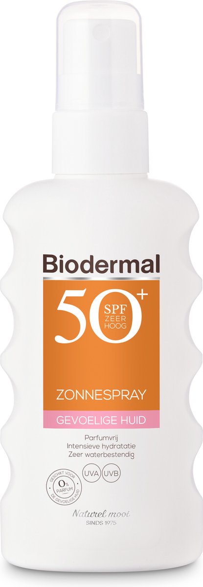 Spray solaire Biodermal pour peaux sensibles SPF 50+ - Spray solaire - 175 ml