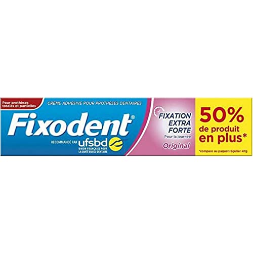 Pâte adhésive Fixodent Original - 6 x 70,5 grammes