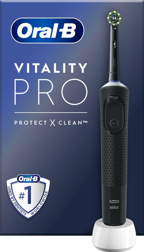 Oral-B Vitality Pro - Noir - Brosse à dents électrique - Conçue par Braun