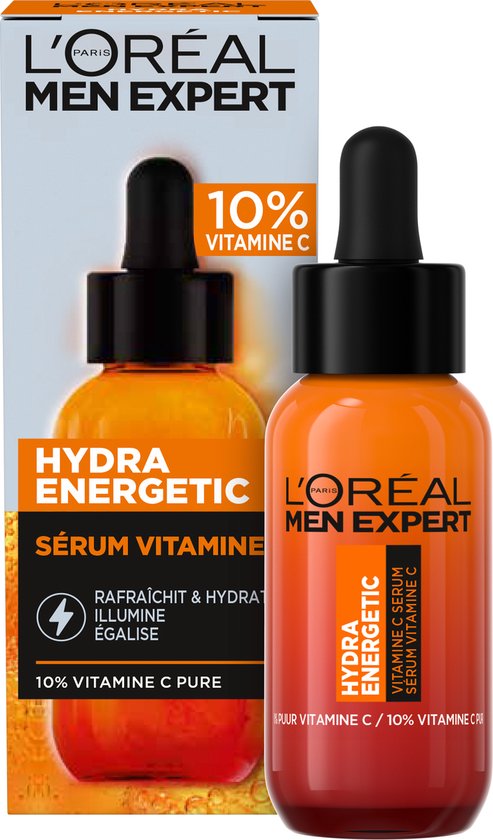 L'Oréal Paris Men Expert Hydra Energetic Vitamin C Shot Serum - serum met 10% puur vitamine C -30 ml