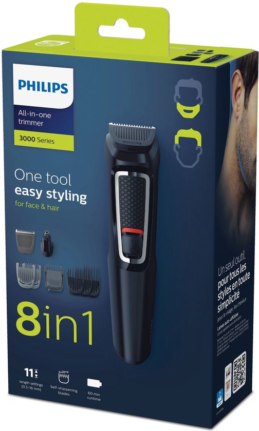 Philips Multigroom Series 3000 MG3730/15 - Multigroom - Baardtrimmer