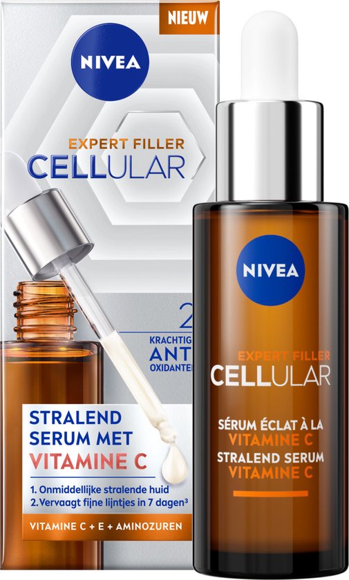 NIVEA Cellular Vitamine C Serum Gezicht - Skincare Met Vitamin C en E - 30ml