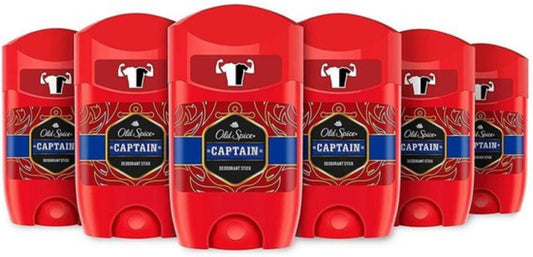 Déodorant en stick Old Spice Captain (6 x 50 ml)