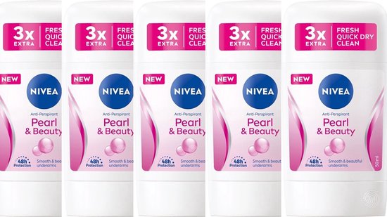 6 x Nivea Deo Stick - Pearl & Beauty - Voordeelverpakking