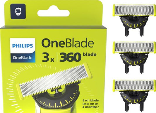 Philips OneBlade 360 Blade - Vervangmesjes - 3 stuks