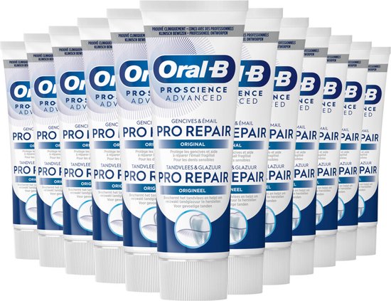 12x Oral-B Tandpasta Pro-Science Advanced Pro Repair 75 ml