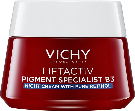 Vichy Liftactiv B3 Teint Egaliserende Nachtcrème - Voor elk huidtype met pure Retinol en Niacinamide - 50ml