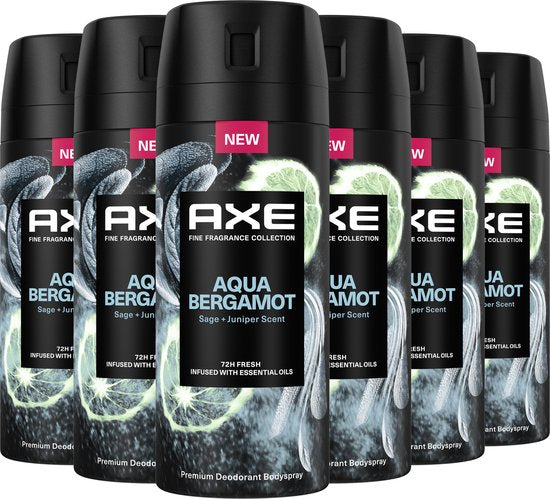 AXE - Premium Deodorant Bodyspray - Fine Fragrance Collection - Aqua Bergamot - 6 x 150 ml Merk:Axe • 5,0 Bekijk 5 reviews •