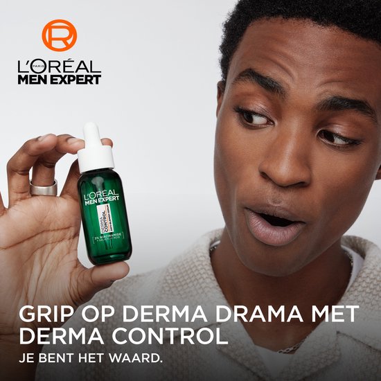 L'Oréal Paris Men Expert Derma Control Serum - Tegen oneffenheden, pigmentvlekken en acne - met niacinamide en salicylzuur - 30ml