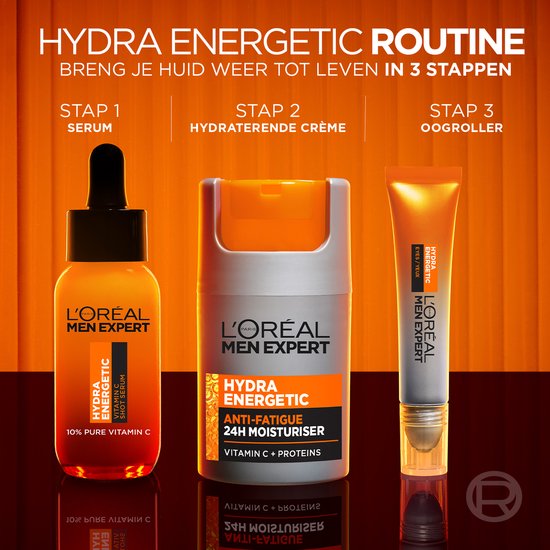 L'Oréal Paris Men Expert Hydra Energetic Vitamin C Shot Serum - serum met 10% puur vitamine C -30 ml