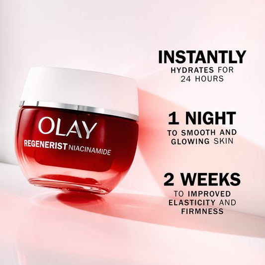 Crème de nuit hydratante Olay Regenerist Niacinamide - Régénère - Anti-âge - 50 ml