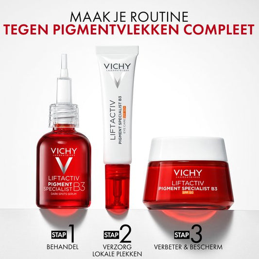 Vichy Liftactiv Pigment Specialist B3 Serum - Helpt pigmentvlekken te verminderen en egaliseert de teint, zelfs op een gevoelige huid - Niacinamide en Glycolzuur - 30ml