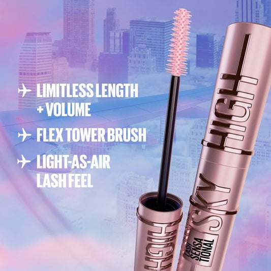 Maybelline New York - Duo Lash Sensational Sky High Mascara - Very Black + Burgundy Haze - Mascara Long - 7,2 ml X2