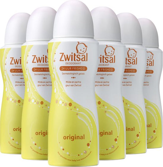 Déodorant Zwitsal Original - 6 x 100 ml - Pack économique