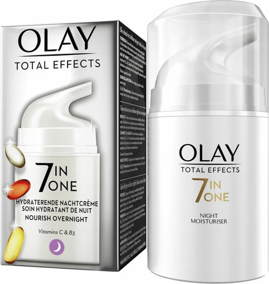 Crème de nuit anti-âge 7-en-1 Olay Total Effects 50 ml