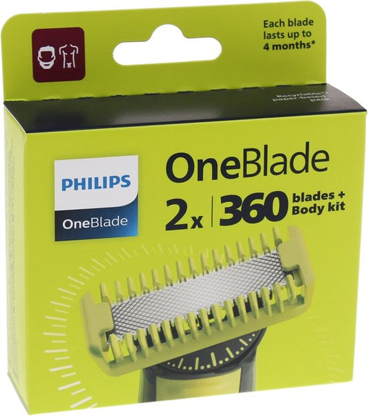 Philips OneBlade 360 Blade Body Kit - Vervangmesjes Body Kit - 2 stuks - QP624/5