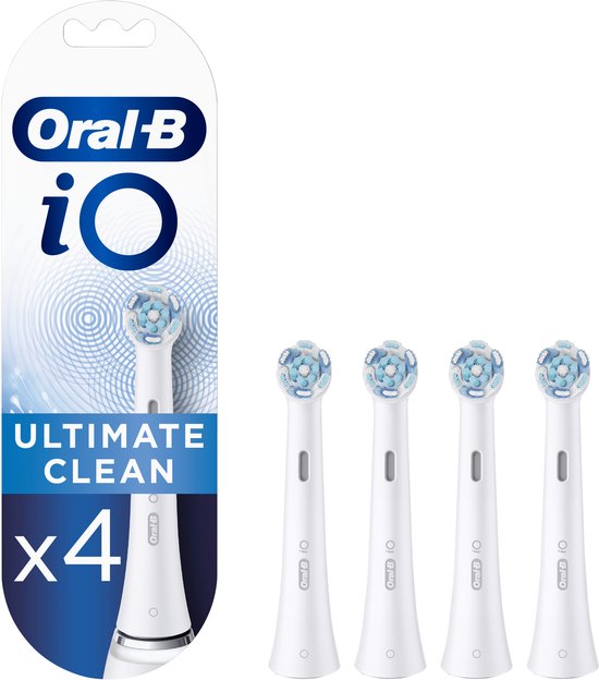 Oral-B iO Ultimate Clean Opzetborstels Wit - 4 Stuks