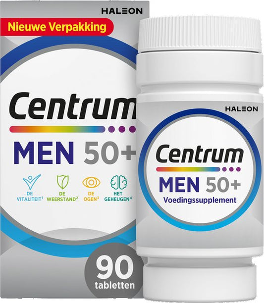 Centrum - Hommes 50+ - Multivitamines - Comprimés - 90 pièces