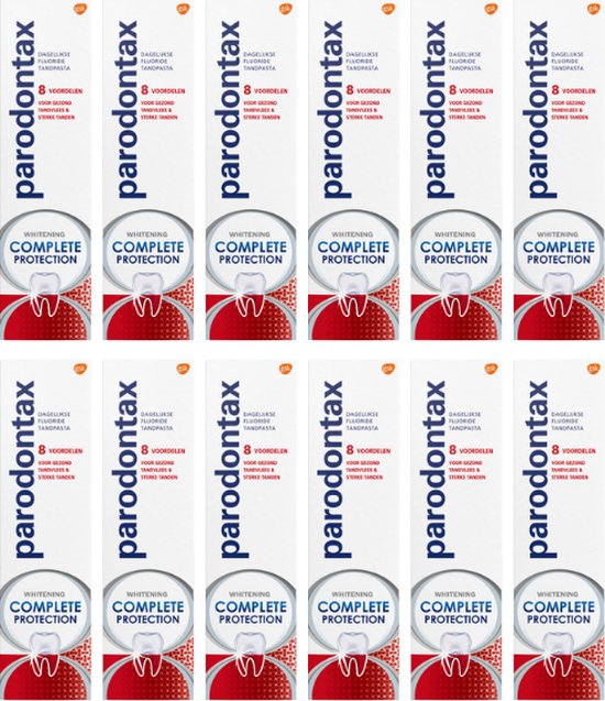 Parodontax - Tandpasta - Complete Protection - Whitening - 75ml x 12