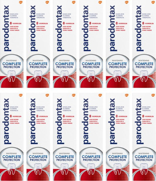 Parodontax - Dentifrice - Protection Complète - Blanchissant - 75 ml x 12