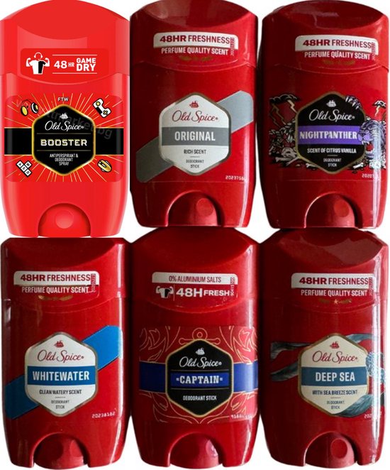 Old Spice Deo Stick - Try Out Pakket - 6 Stuks