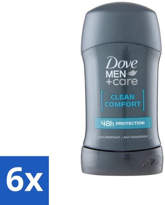 Dove Deodorant Stick Clean Comfort Zachte bescherming 50 ml - 6 stuks