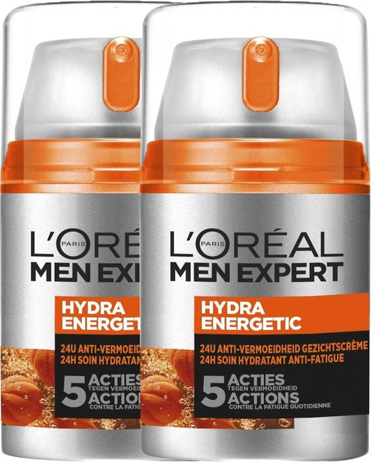 Crème de jour hydratante Men Expert de L'Oréal Paris - 2 x 50 ml