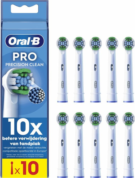 Brossettes de brosse Oral-B Precision Clean Pro - Technologie CleanMaximizer - Lot de 10