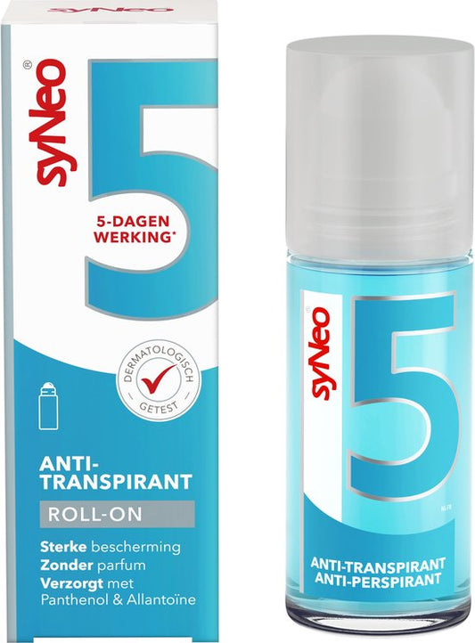 syNeo 5 - Déodorant Anti-transpirant Roller - 50 ml - Transpiration excessive
