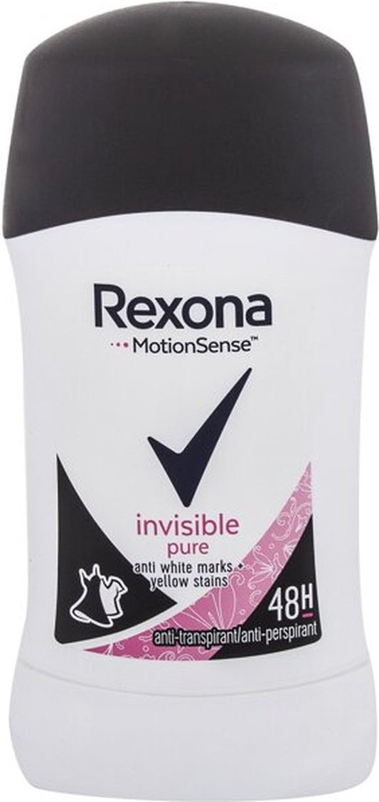 6 x Déodorant Stick Rexona - Invisible Pure - 40 ml