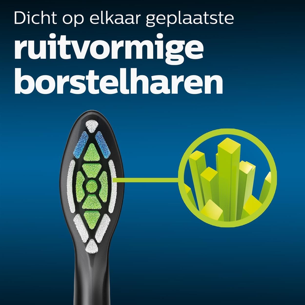 Philips Sonicare W2 Optimal White - 4 Stuks - Zwart