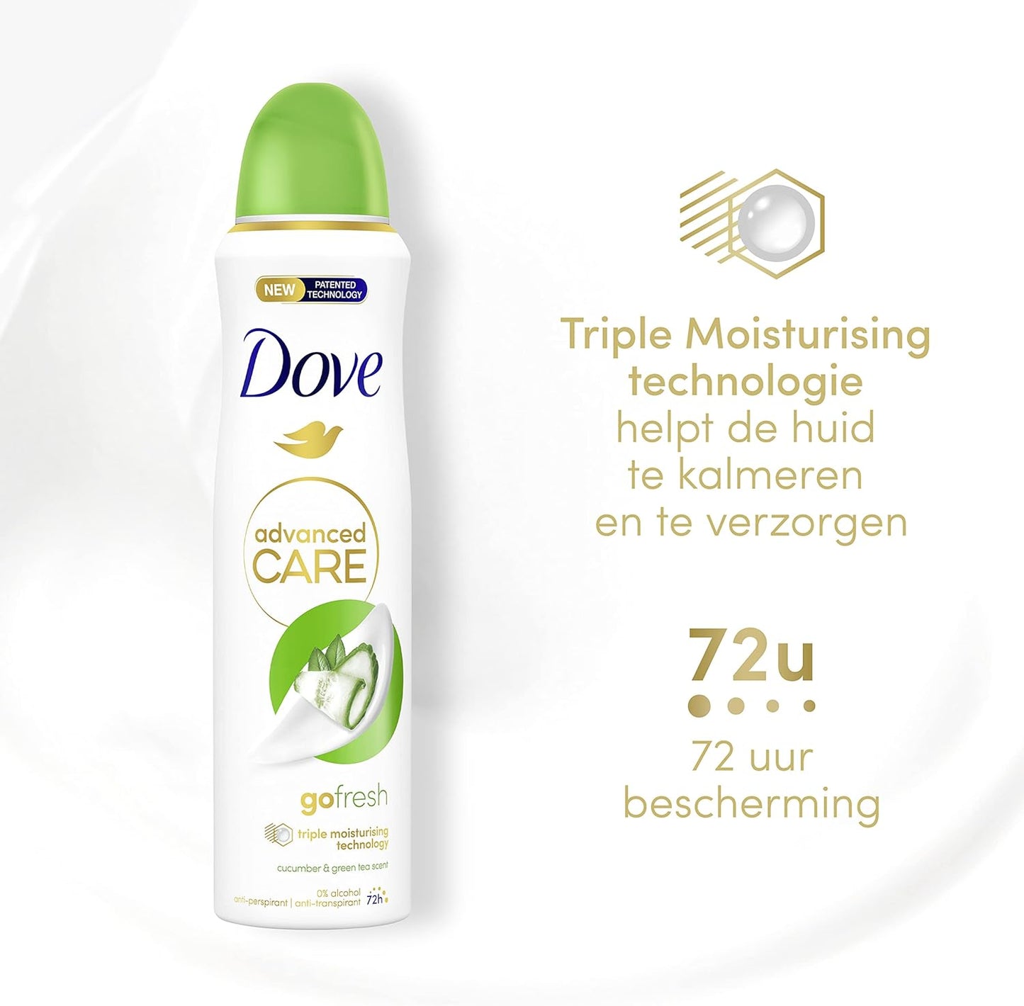 Dove Advanced Care Go Fresh Cucumber & Green Tea 6 x150 ml