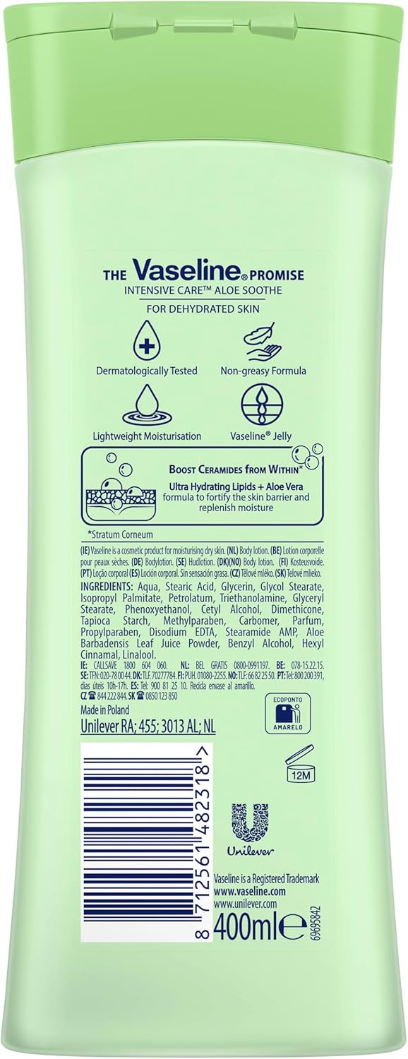 vaseline aloe soothe bodylotion 400 ml 1 stuks