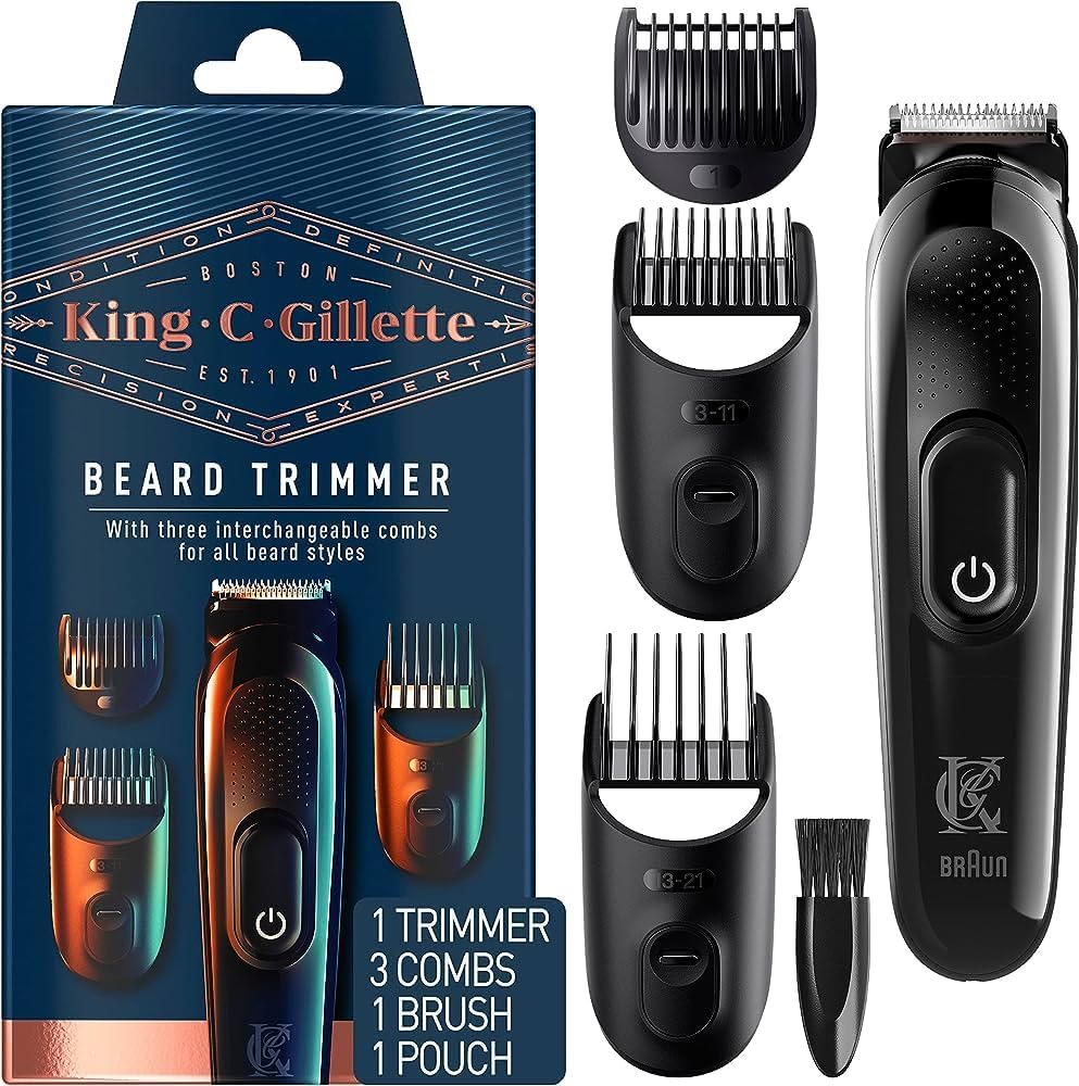 King C. Gillette Blauw