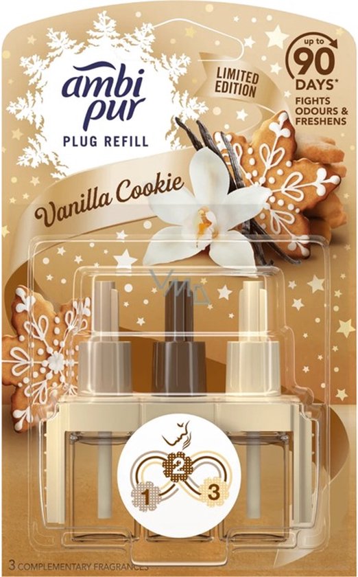 Ambi Pur 3Volution Vanilla Cookie 20 ml 3 stuks