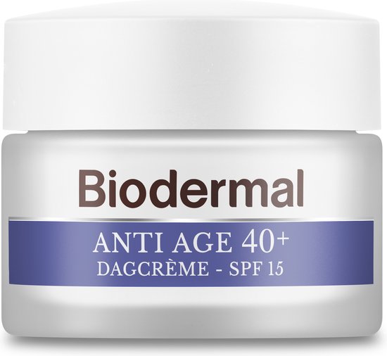 Crème de jour Biodermal Anti-Âge 40+ - Crème de jour avec SPF 15 - 50 ml