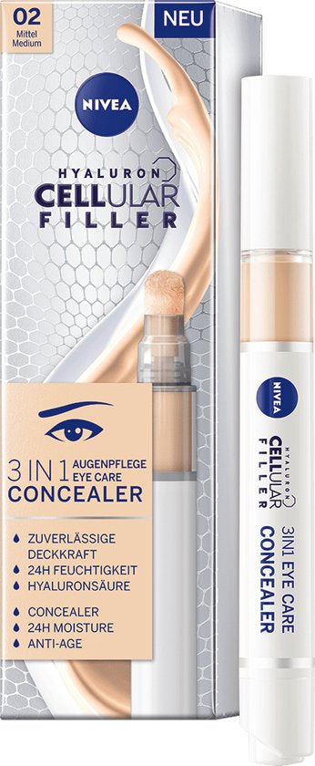 NIVEA Cellular Filler 3 in 1 oogconcealermake-up 4 ml