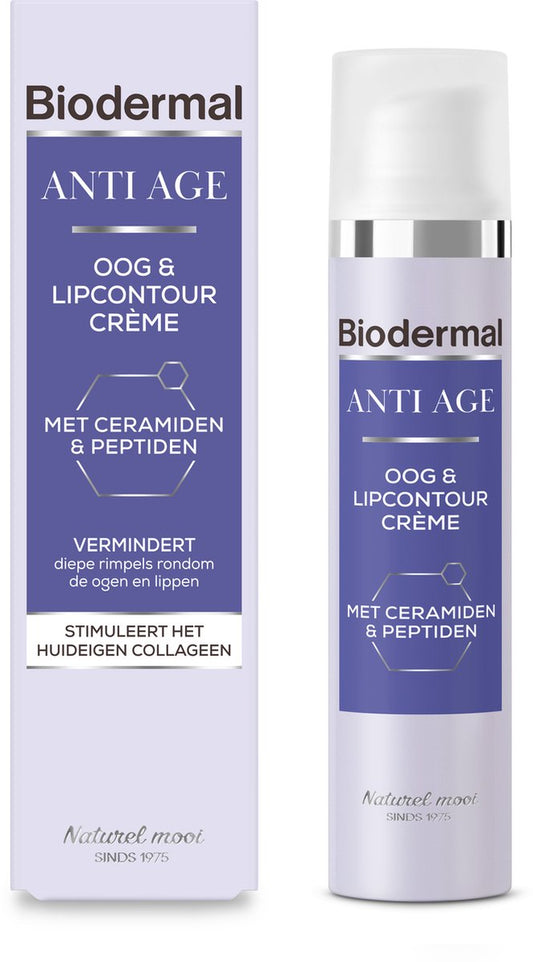Biodermal Crème Contour Yeux & Lèvres Anti-Âge 15 ml