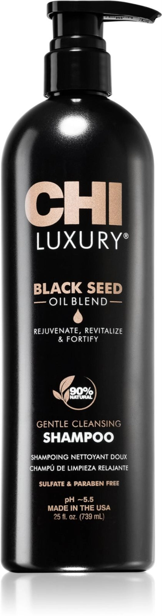 Shampoing nettoyant doux à l'huile de nigelle CHI Luxury 739 ml