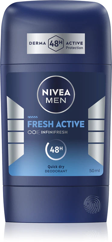 6 x Nivea Men Fresh Active deodorant stick 50ml