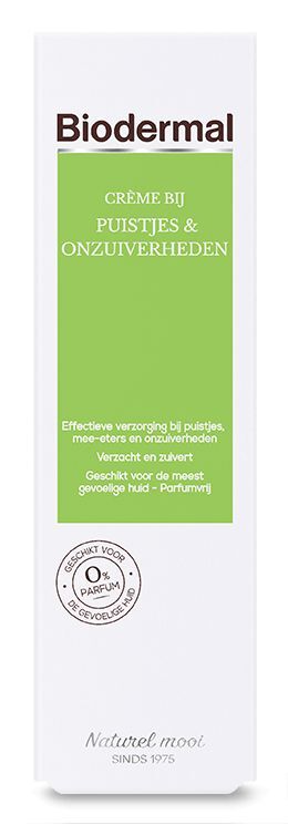 Crème Biodermal pour boutons et impuretés 30 millilitres