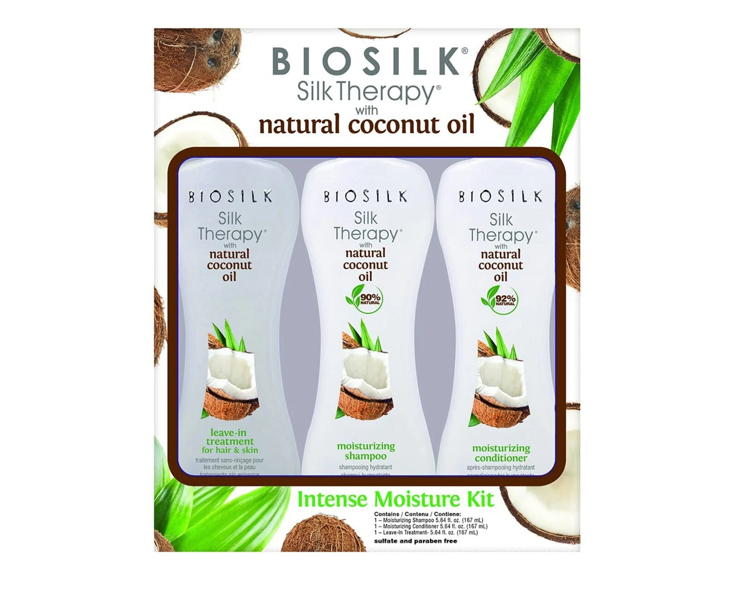 BioSilk Limited kit - Silk Therapy Natural Coconut Oil Kit