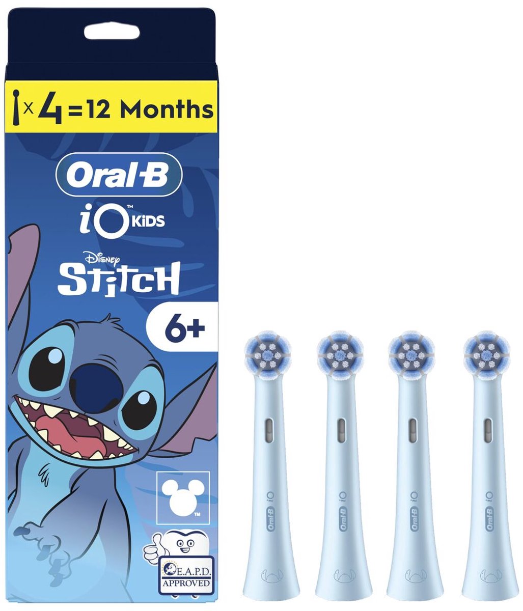 Oral-B iO Kids 6+ Disney Stitch opzetborstel voor elektrische tandenborstel - 4 stuks