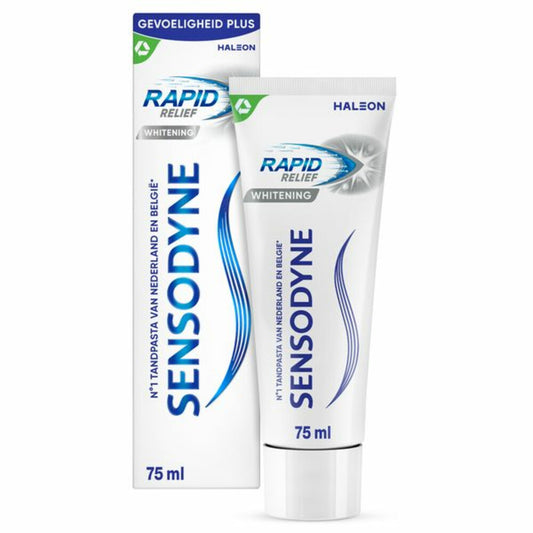 12 x Sensodyne Tandpasta Rapid Relief Whitening 75 ml