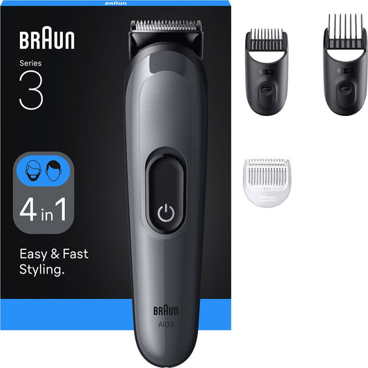 Braun AIO3500 scheer-, knip- en trimapparaat Zwart, Grijs 14 Nikkel-Metaalhydride (NiMH)