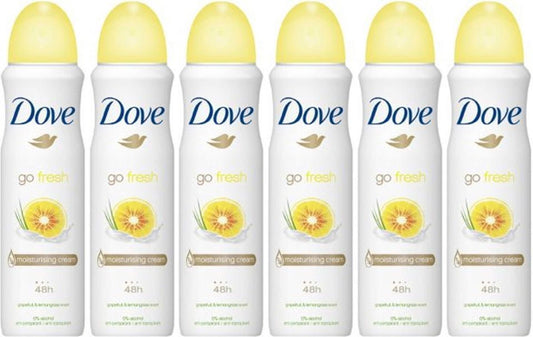 Dove go fresh grapefruit Women - 150 ml - deodorant spray - 6 st - Voordeelverpakking