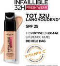 L’Oréal Paris Infaillible 32H Fresh Wear Foundation - 015 Porcelain - Langhoudende Foundation met SPF